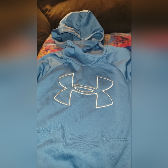 Women's Under Armour hoodie size small.NWOT Baby blue and white - Picture 4 of 5